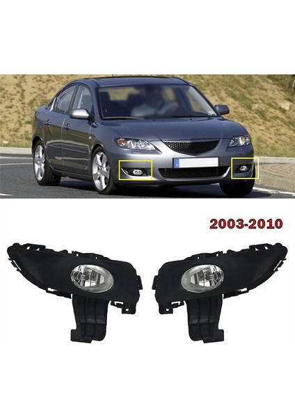 Ön Tampon Sis Lambaları Ön Sis Lambaları Araba Mazda 3 M3 2003-2010 Için (Yurt Dışından) indirimleri