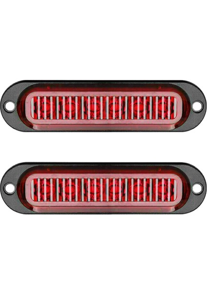 2x Kırmızı 24V 12V LED Yan Işaretleme Işığı Lambası Rv Kamyon Römorku (Yurt Dışından)