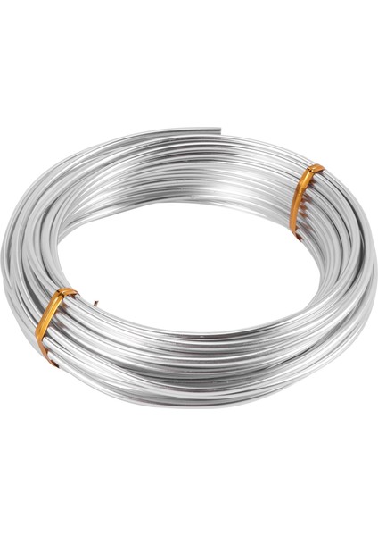 3mm Alüminyum Tel 10M Craft Gümüş Tel Kil Bonsai ve Modeli (Yurt Dışından)