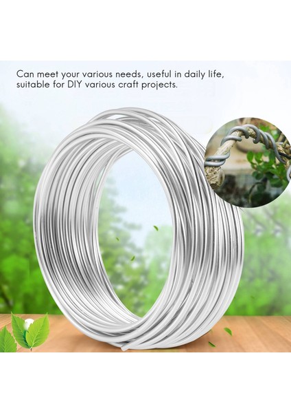 3mm Alüminyum Tel 10M Craft Gümüş Tel Kil Bonsai ve Modeli (Yurt Dışından) modelleri