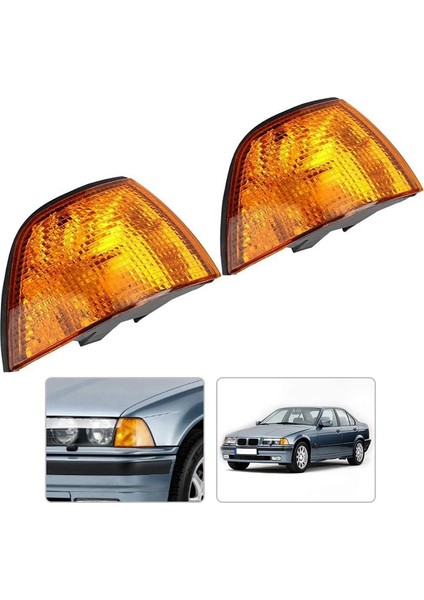 Bmw E36 Sedan 1992-1998 Için Ampul Dönüş Sinyali Göstergesi Olmayan 2pcs Araba Köşesi Işığı (Yurt Dışından)