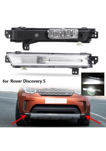 Araba Sağ LED Sis Far Tampon Emme Farları Land Rover Discovery 5 Jaguar F-Pace E-Pace (Yurt Dışından)