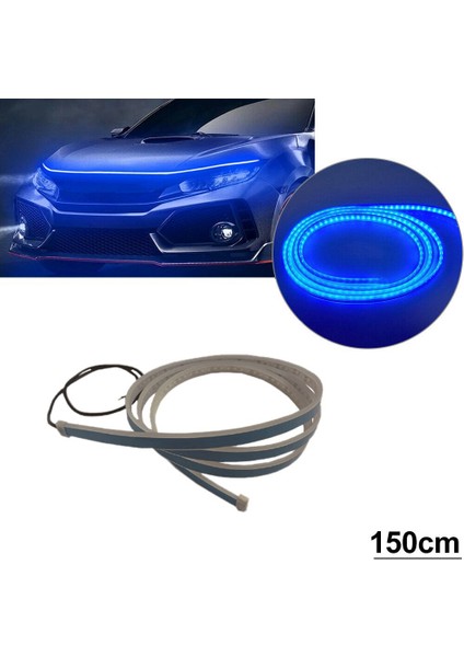 LED Araba Motor Kaputu Atmosfer Lambası Dekoratif Işıklar Mavi 150 cm (Yurt Dışından) fiyatları