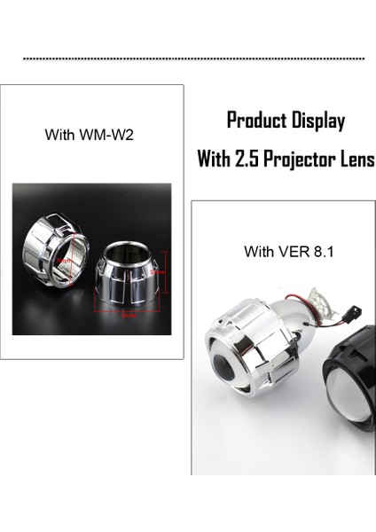 Araba Farları Modifiye Çift Lamba Lens Kapağı Gatlin Için 2,5 Inç (Yurt Dışından) indirimleri