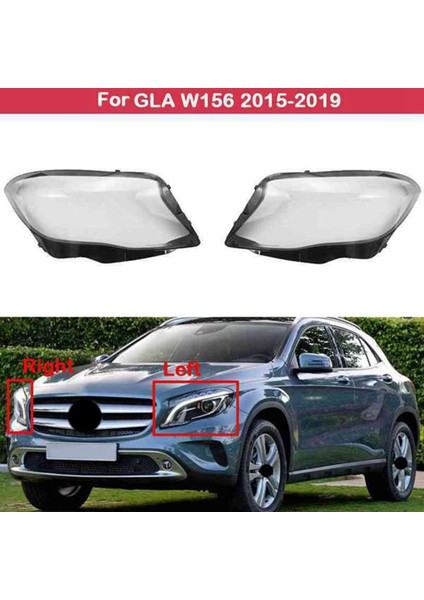 Mercedes Benz Gla W156 2015-2019 Için Araba Sağ Ön Far Kapağı (Yurt Dışından)