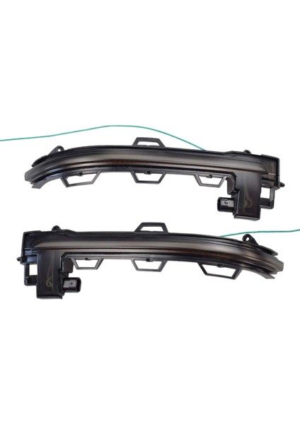 Dinamik Dönüş Sinyal Işığı Yan Kanat Ayna Gösterge Lambası Mavi (Yurt Dışından)