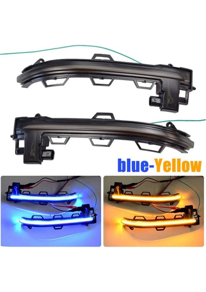 Dinamik Dönüş Sinyal Işığı Yan Kanat Ayna Gösterge Lambası Mavi (Yurt Dışından) fiyatları