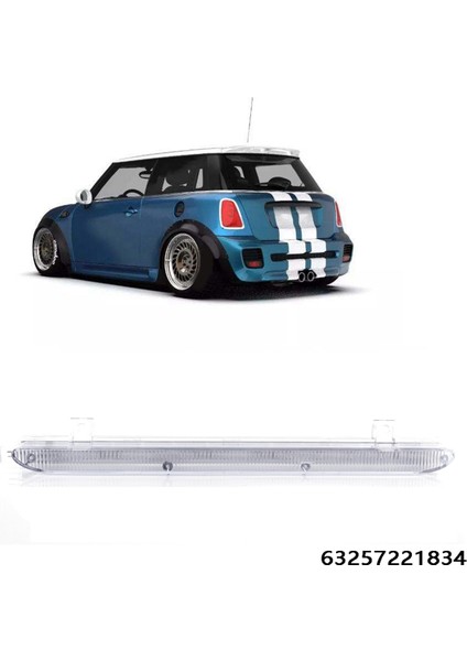 Mini Cooper R55 05-16 Için Üçüncü Yüksek Fren Lambası 63212751575, Beyaz (Yurt Dışından) modelleri