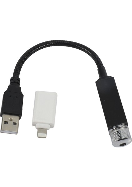 Araba USB LED Çatı Yıldız Gece Projeksiyon Lambası Siyah+Apple Adaptörü Için (Yurt Dışından) fiyatları