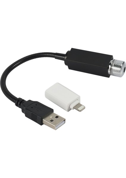 Araba USB LED Çatı Yıldız Gece Projeksiyon Lambası Siyah+Apple Adaptörü Için (Yurt Dışından) modelleri