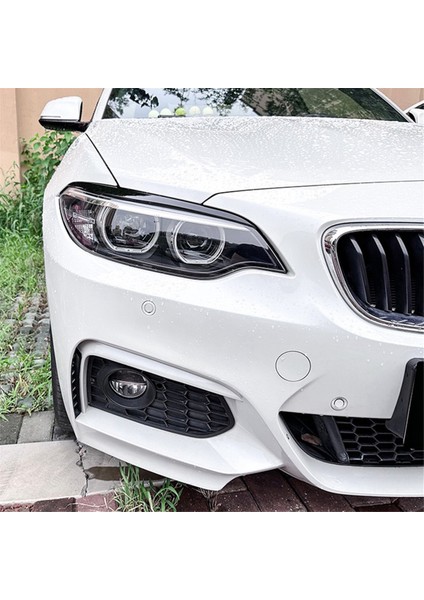 Bmw 2 Serisi F22 15-19 Ön Far Kaş Trimi Parlak Siyah Için (Yurt Dışından) modelleri