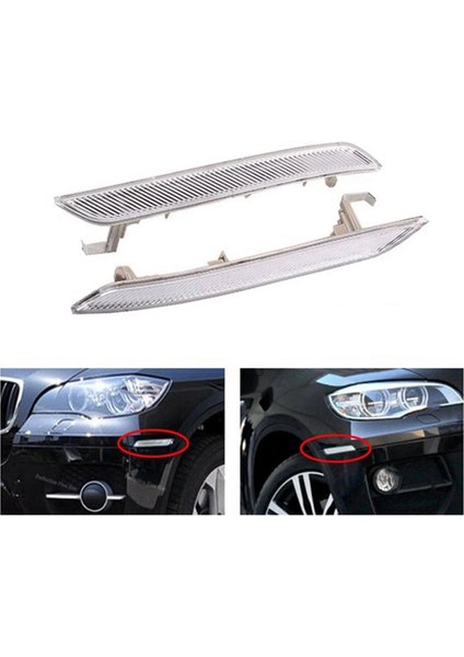 Sol taraf açık beyaz yan marker reflektörü 63147187087 -bmw x6 e71 e72 2008 -2014 (Yurt Dışından) modelleri