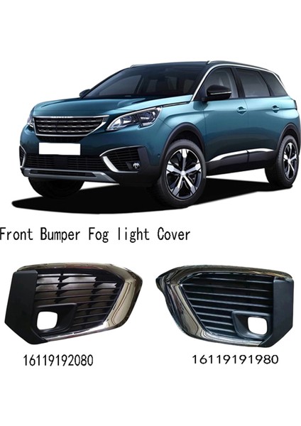 Sağ Ön Tampon Sis Lambası Çerçevesi Sis Izgarası Peugeot Için Izgara Döşeme 5008 16119192080 (Yurt Dışından) modelleri
