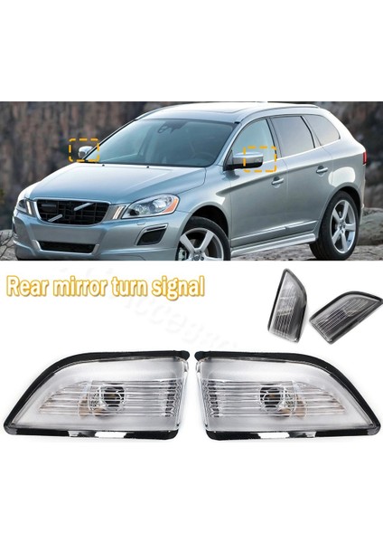 Volvo XC60 2009-2013 Için Araç Dikiz Aynası Dönüş Sinyali Lambası Kapağı (Yurt Dışından) fiyatları