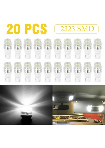 20PC T10 Wedge Samsung Yüksek Güçlü 1W LED Ampuller Xenon Beyaz (Yurt Dışından) modelleri