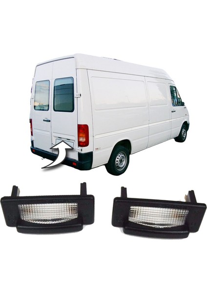 2pcs Sprinter Işık Plaka Plaka Işığı Mercedes Benz Sprinter Volkswagen Lt (Yurt Dışından)