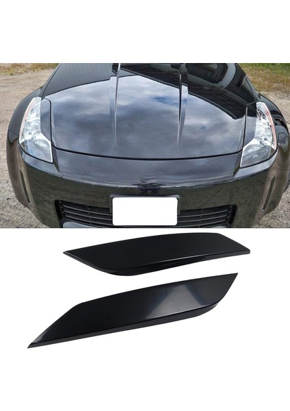 350Z 2 Kapı 03-08 Siyah Için 2 Adet Far Kaşları Kapak Etiketi (Yurt Dışından) fırsatları