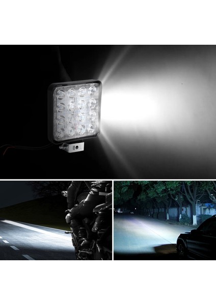 2 Adet 48W 6000K LED Çalışma Lambaları Lamba Traktör Suv Kamyon 4WD 12V 24V (Yurt Dışından) indirimleri