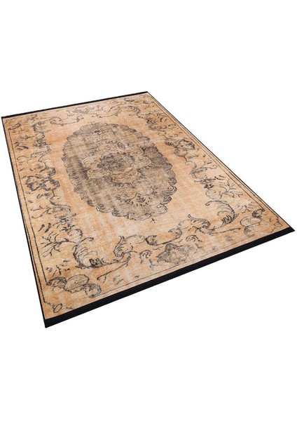 Home Vintage Desenli Yıkanabilir Pamuk Taban Halı