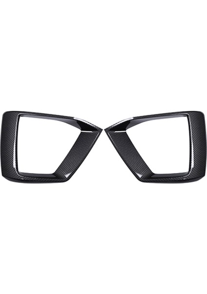 Audi A5 S5 20-22 Için 2pcs Karbon Fiber Ön Tampon Sis Lambası Çerçevesi (Yurt Dışından)