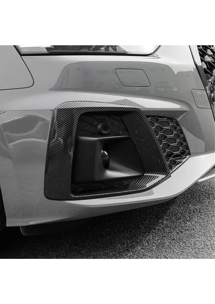Audi A5 S5 20-22 Için 2pcs Karbon Fiber Ön Tampon Sis Lambası Çerçevesi (Yurt Dışından)