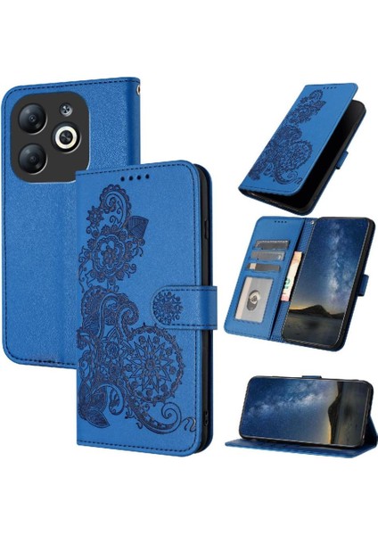 Tecno Spark 8 Flip Folio Kitap Pu Deri Manyetik Kapatma Için Kılıf (Yurt Dışından)