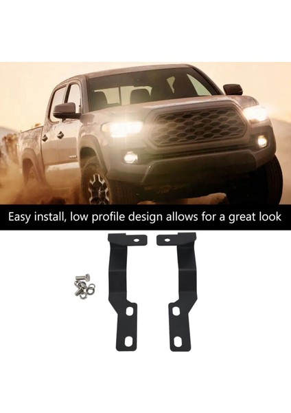 Toyota Tacoma 2005-15 Için Ön Kaput LED Işık Montaj Braketi Kiti (Yurt Dışından) modelleri