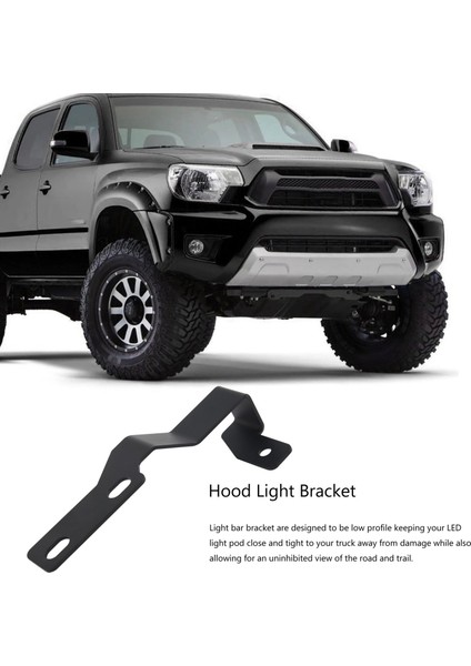 Toyota Tacoma 2005-15 Için Ön Kaput LED Işık Montaj Braketi Kiti (Yurt Dışından) fırsatları