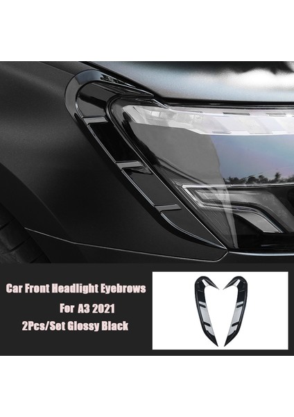Araba Ön Far Kaşları Çerçeve Dekor Etiket Trim-Audi A3 21 (Yurt Dışından) fiyatları
