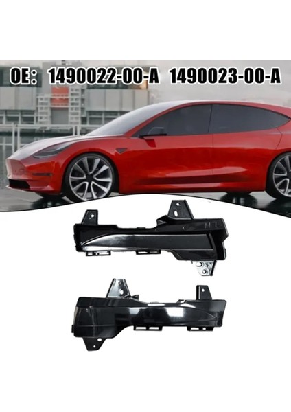 Otomatik Sol Sis Lambası Çerçeve Ön Tampon Sis Lambası Tesla Için Deliksiz Kapaklar Model 3 1490022-00-A Aksesuarları (Yurt Dışından)