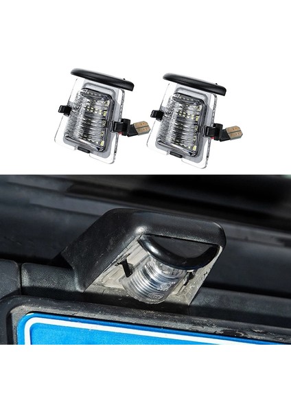 2 Adet Sinyal Lambası Araba Arka Tampon Plaka Tutucu Jeep Wrangler Için LED Işık Jk Jl 2007-2021 Araç Aksesuarları (Yurt Dışından)
