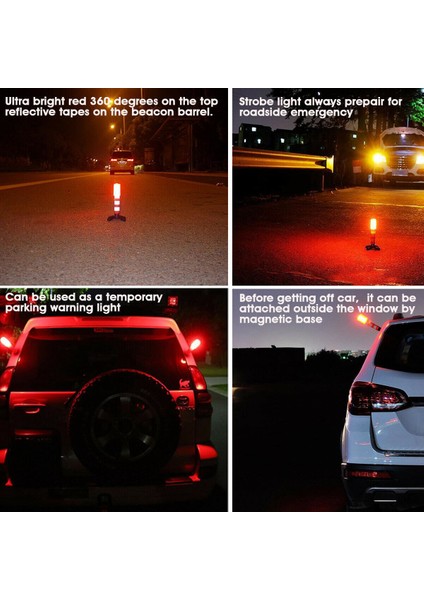 Adet LED Acil Yol Flaş Flare Yol Kenarı Beacon Strobe Uyarı (Yurt Dışından)