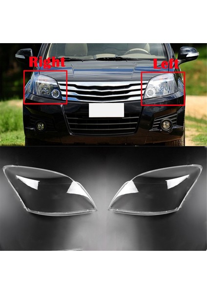 Great Wall Haval H3 2005-2012 Için 1 Çift Araba Far Camı Kapağı (Yurt Dışından)