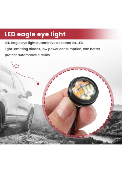 4 Adet Araba 12V 23MM Çift Renkli Switchback 4014 12 LED Gündüz Işığı (Yurt Dışından) indirimleri