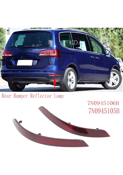 Vw Sharan 2011-2016 Için Sol Arka Tampon Reflektör Lambası 7N0945105B (Yurt Dışından) indirimleri