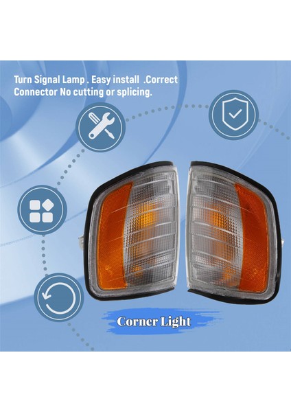 Mercedes Için Araba Köşesi Işık Ön Dönüş Sinyali Gösterge Lambası Benz E Sınıfı W124 1985-1996 1248261243 1248261143 (Yurt Dışından)