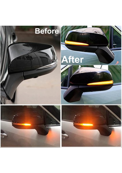 1paır Dikiz Ayna Yan Işıkları Toyota Için Dinamik Dönüş Sinyal Lambası Rav4 Alphard Tacoma N300 Göstergesi Amber Işık (Yurt Dışından) fırsatları