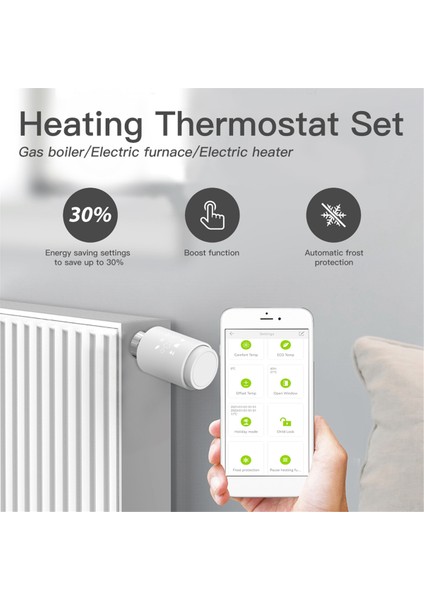 Zigbee Graffiti Isıtma Sıcaklık Valfi Uygulaması Sesli Uzaktan Kumanda Sıcaklık Kontrol Enerji Tasarrufu Akıllı Anahtar (Yurt Dışından) modelleri