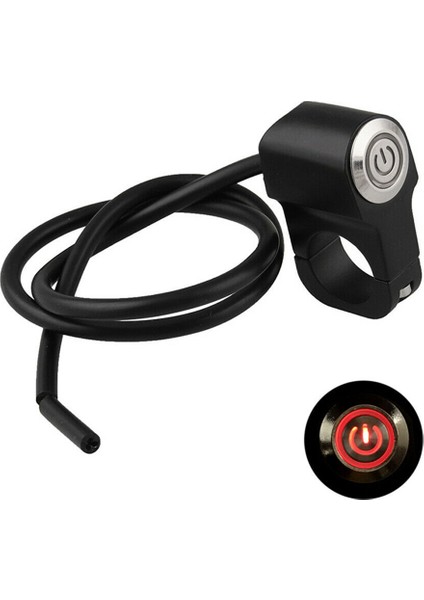 Motosiklet 22MM Gidon Far Fren Sis Lambası Açık-Kapalı Kırmızı LED (Yurt Dışından) fiyatları