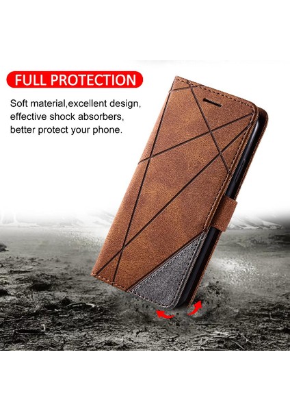 YH Mall Motorola Moto Kenar Manyetik Kart Tutucu Kickstand Darbeye Pu (Yurt Dışından)