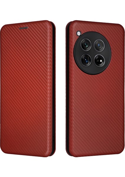 Oneplus 12 5g Standlı Deri Telefon Kılıfı (Yurt Dışından)