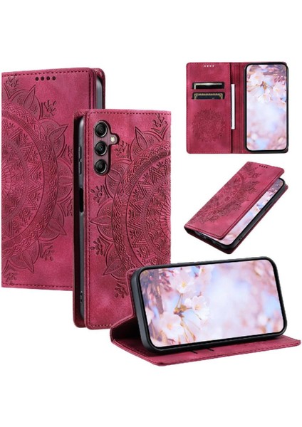 Samsung Galaxy A05S Kart Ekleme Tam Koruma Pu Deri Kılıf (Yurt Dışından)