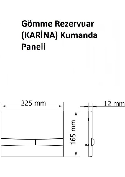 Vs Karina Gömme Rezervuarkumanda Paneli