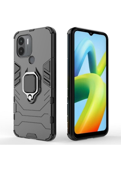 Xiaomi Redmi A1 Artı Kickstand Darbeye Kapak 360 &deg; Dönen Halka (Yurt Dışından)