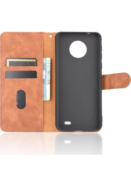 Kart ile Oukitel C19 Tam Koruma Deri Folio Flip Case Için Kılıf (Yurt Dışından) indirimleri