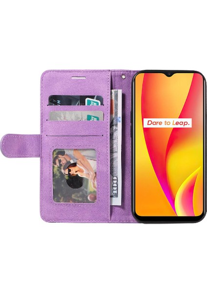 Kart Yuvası Standı Iki Renkli Realme C15 Kickstand Koruyucu Kılıf (Yurt Dışından) fırsatları