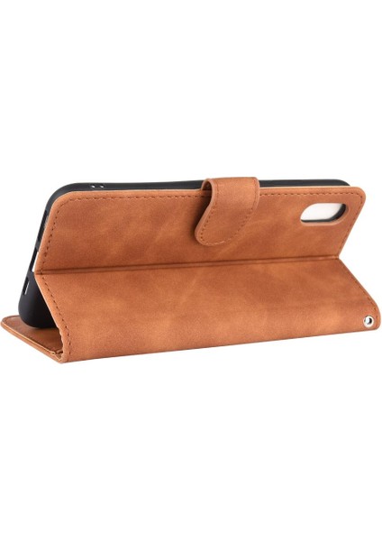 Iphone Xr Kart Ekleme Deri Folio Flip Case Tam Kapak (Yurt Dışından)