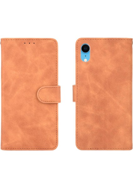 Iphone Xr Kart Ekleme Deri Folio Flip Case Tam Kapak (Yurt Dışından)