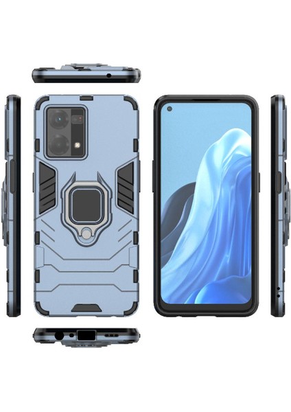 Oppo Case 7 4g Için Kılıf 360 &deg; Dönen Halka Darbeye Kapak Kickstand Damla (Yurt Dışından)