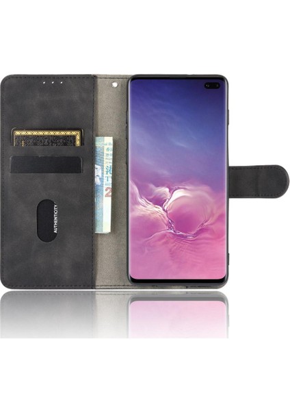 Samsung Galaxy S10 Artı Kart Tutucu Kickstand Kart Kapağı ile (Yurt Dışından)